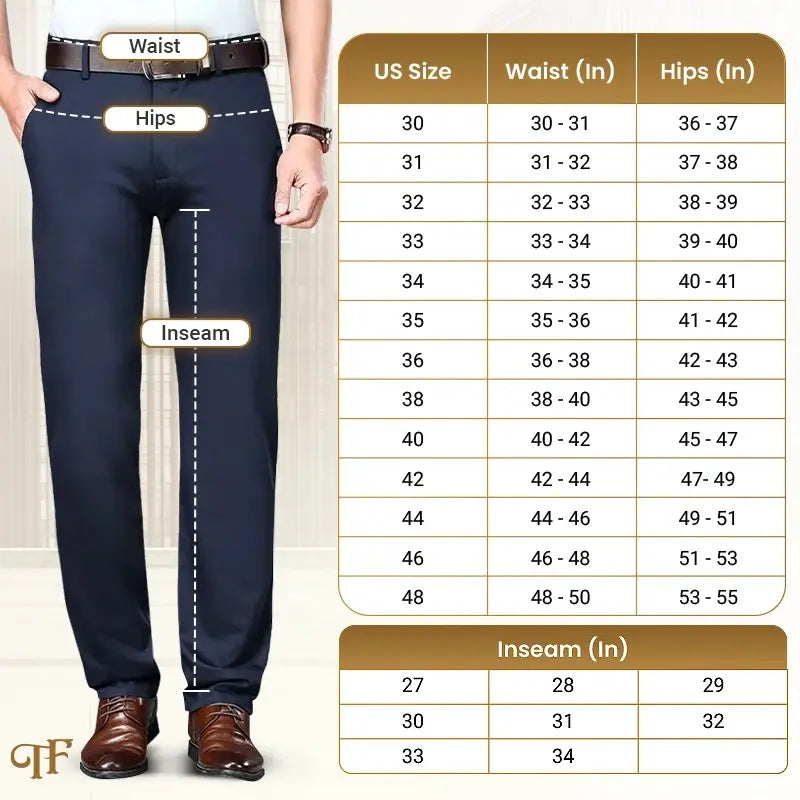 Zorven TimelessFlex – Classic Straight Fit 4-Way Stretch Pants