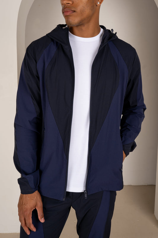 Premium Technical V2 Panelled Jacket - Navy
