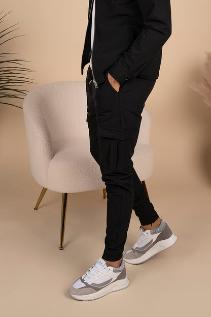 Premium Cargo Utility Pants - Black