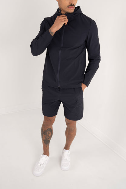 Premium Technical Windbreaker Jacket - Navy