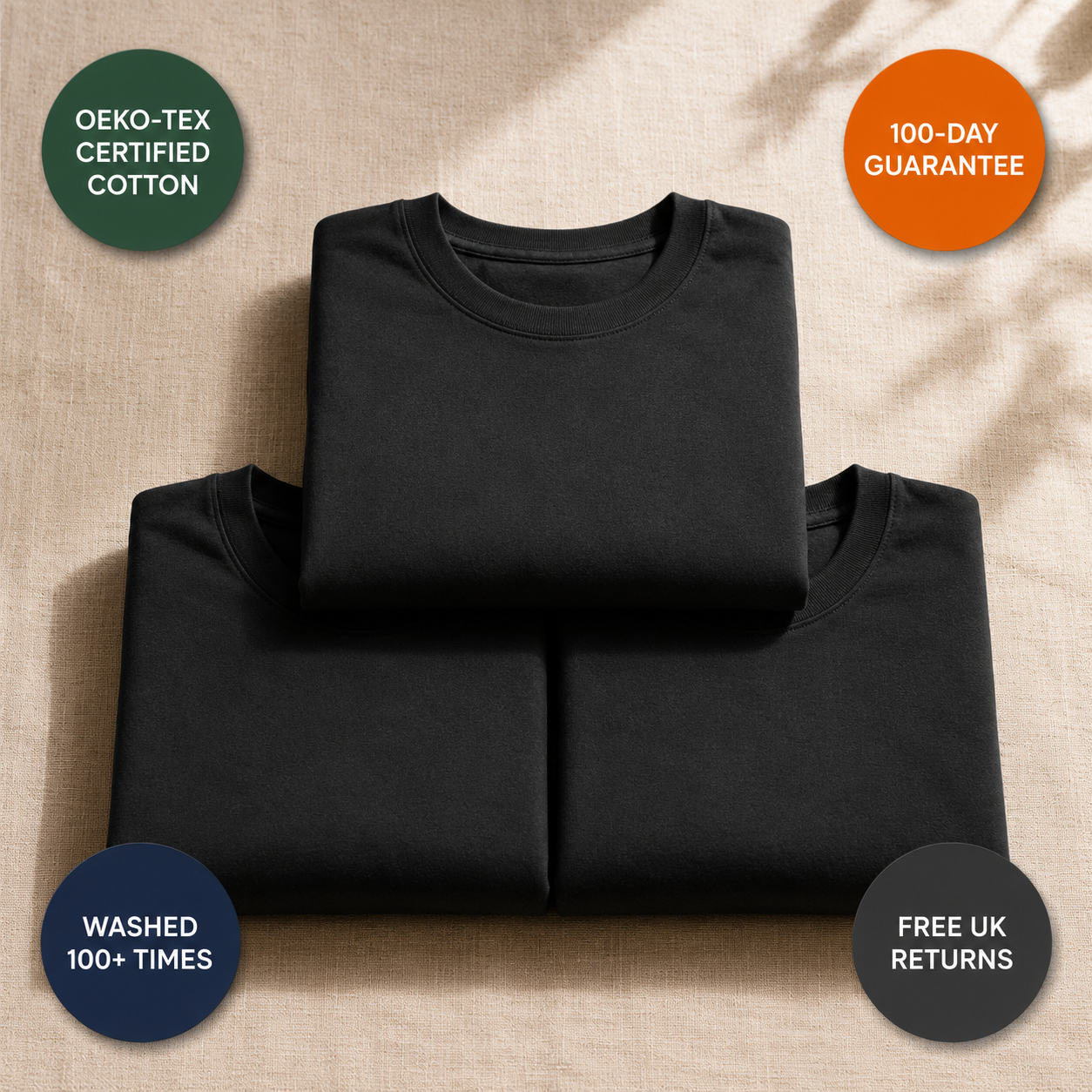 Premium Fitted Crew Neck T-Shirt — 6-Pack | Zorven