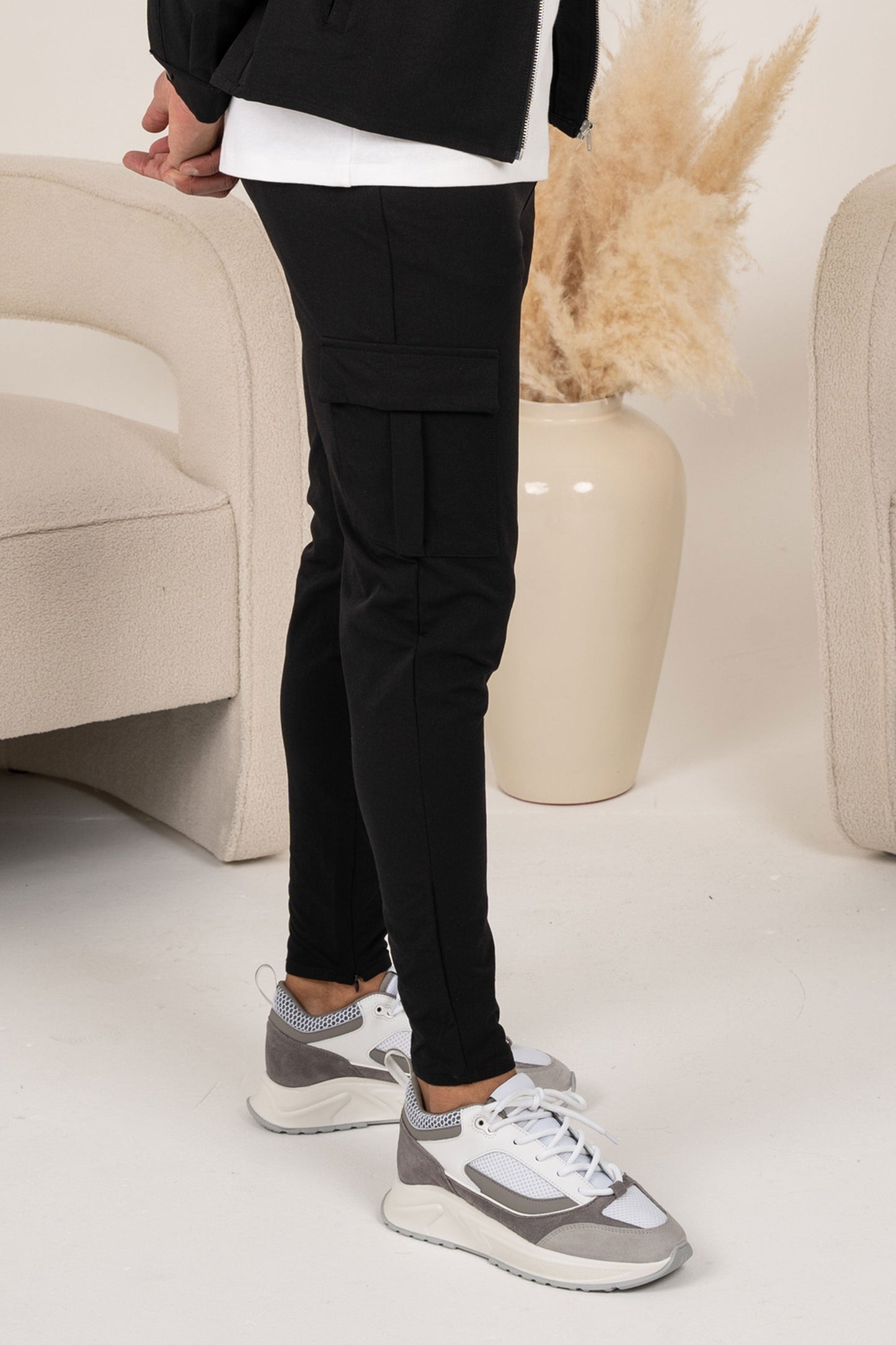 Premium Cargo Utility Pants - Black