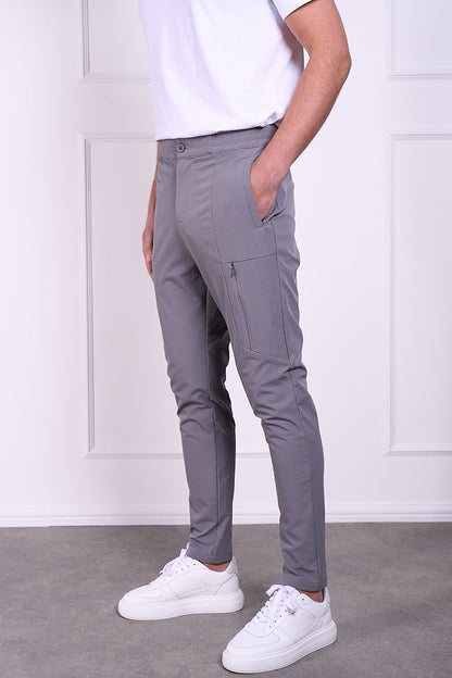 Tailored Tech Cargo Pants - Charcoal