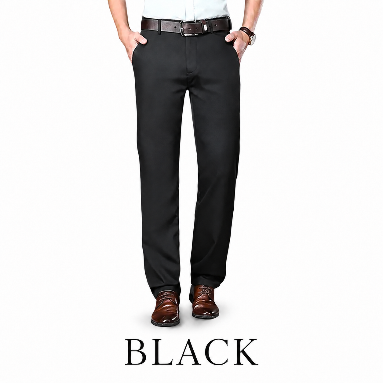 Zorven TimelessFlex – Classic Straight Fit 4-Way Stretch Pants