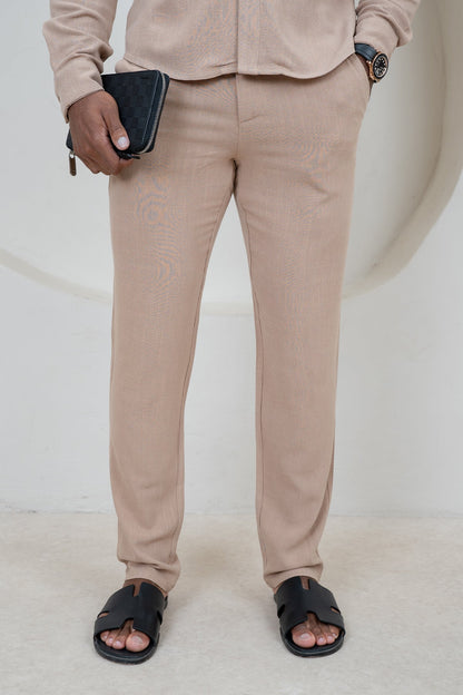 Linen Resort Trouser - Stone