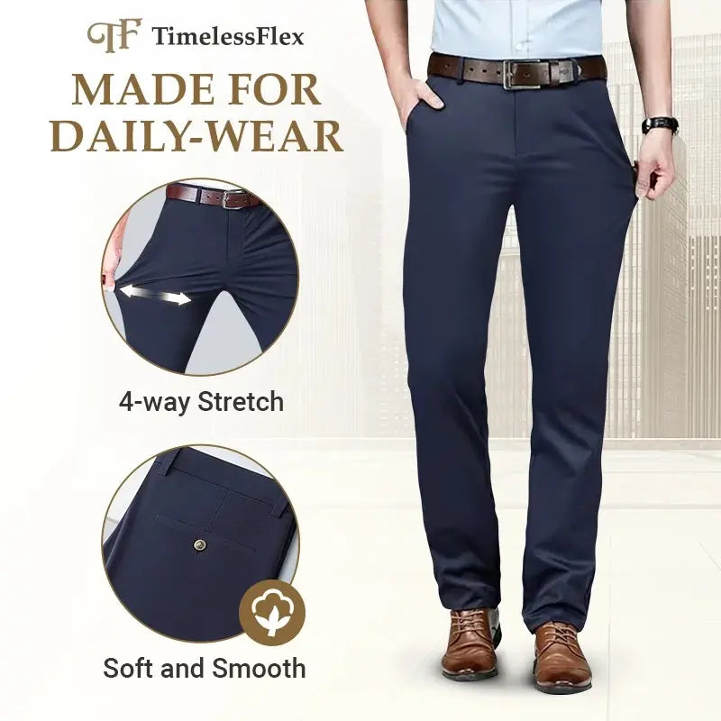 Zorven TimelessFlex – Classic Straight Fit 4-Way Stretch Pants