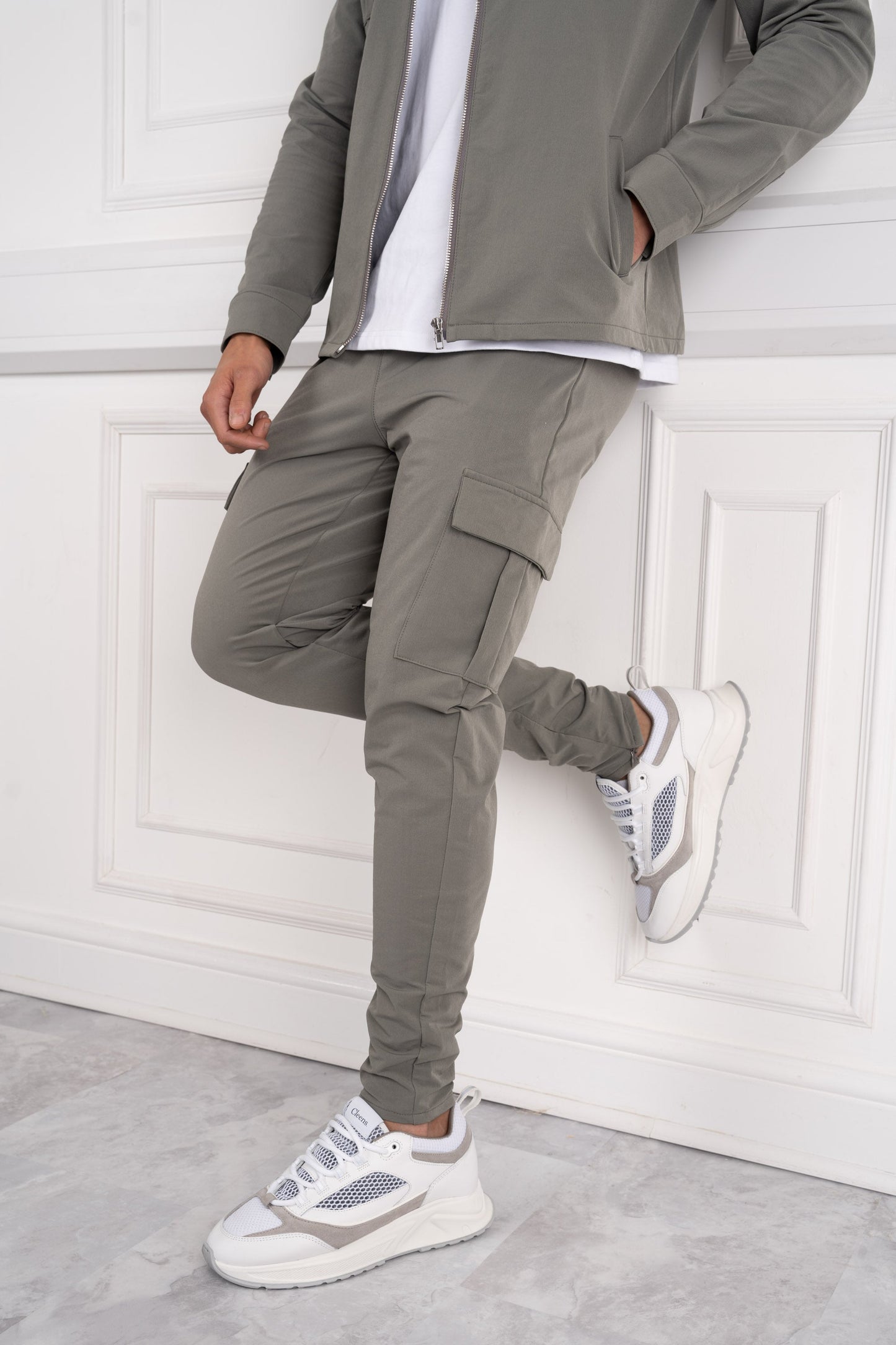 Premium Cargo Utility Pants - Taupe