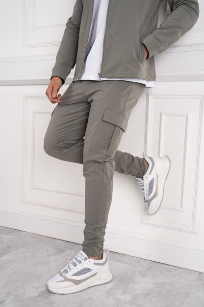 Premium Cargo Utility Pants - Taupe