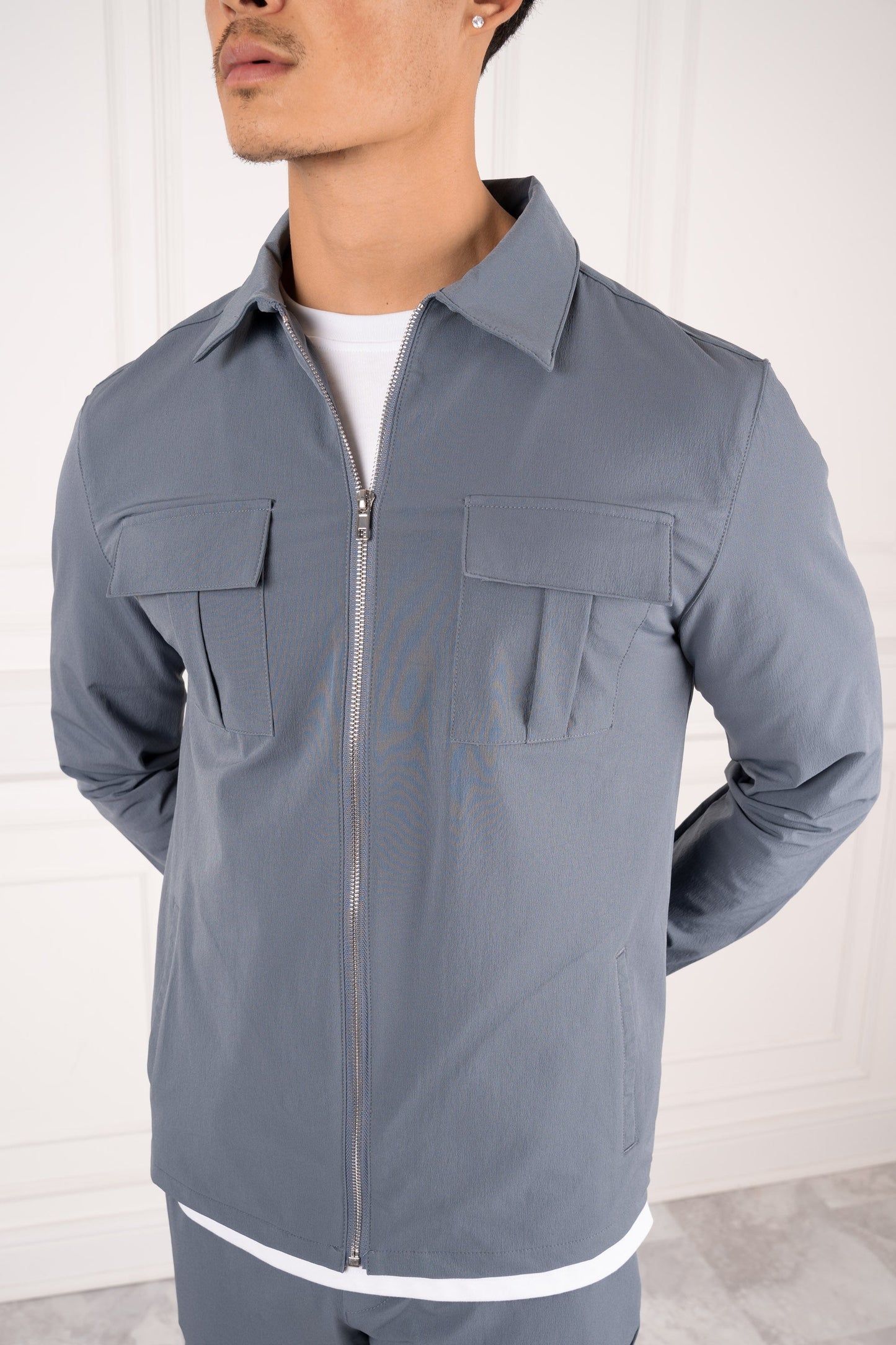 Premium Cargo Utility Pants - Steel Blue