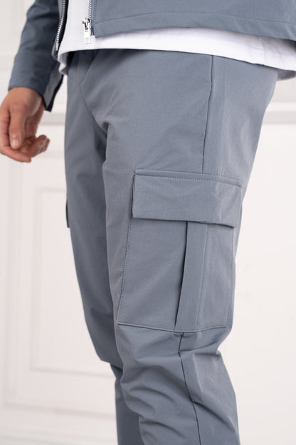 Premium Cargo Utility Pants - Steel Blue
