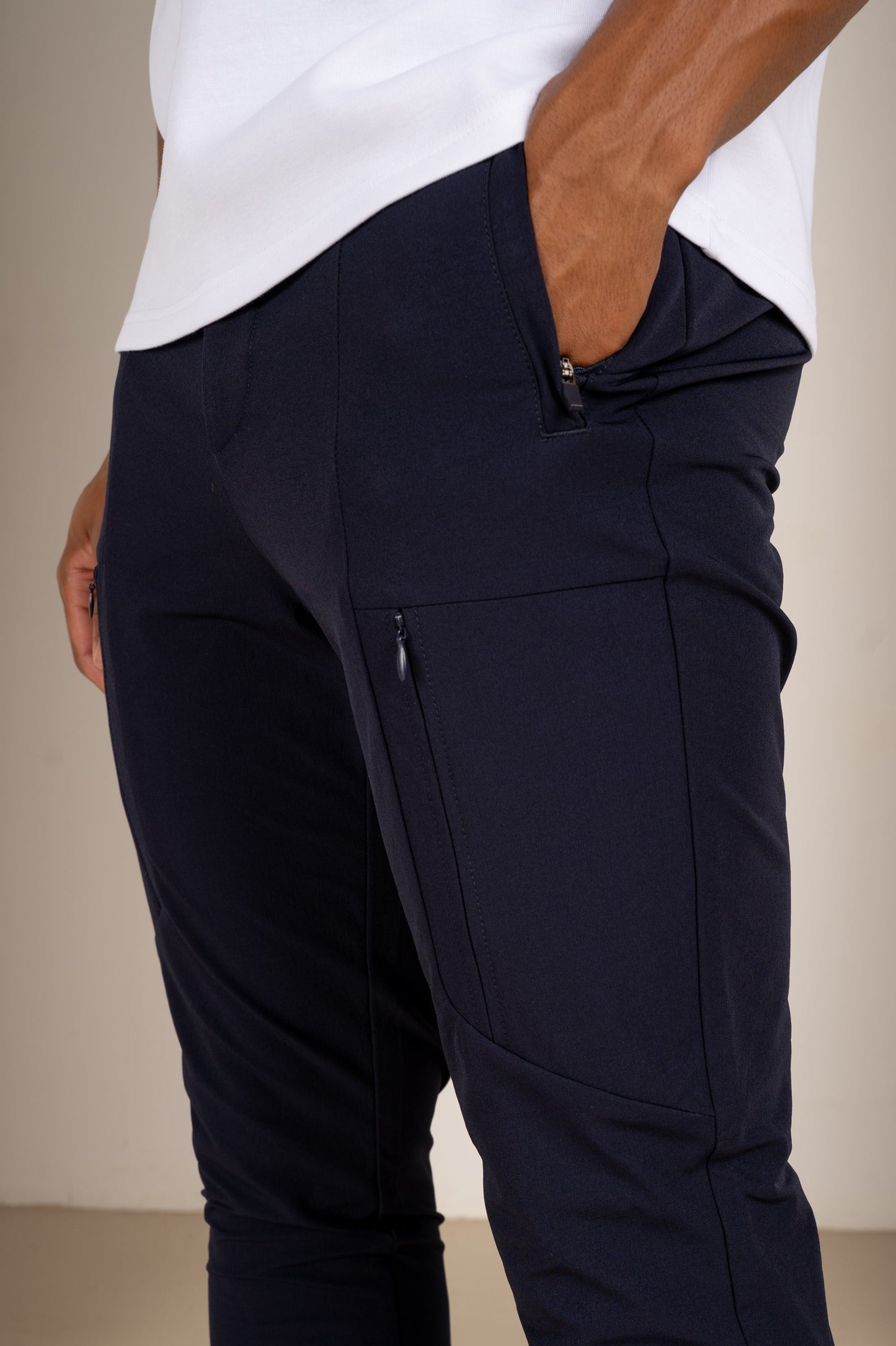 Tailored Tech Cargo Pants - Navy