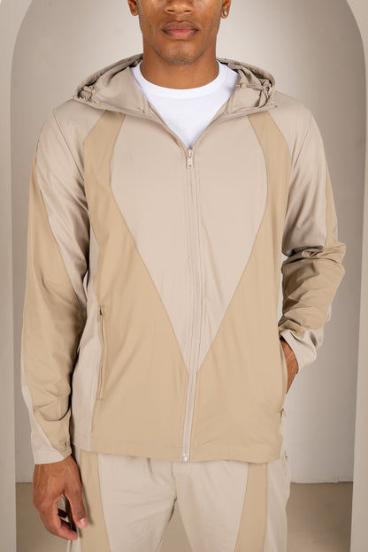 Premium Technical V2 Panelled Jacket - Stone