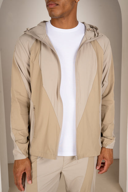 Premium Technical V2 Panelled Jacket - Stone