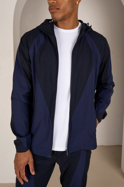 Premium Technical V2 Panelled Jacket - Navy