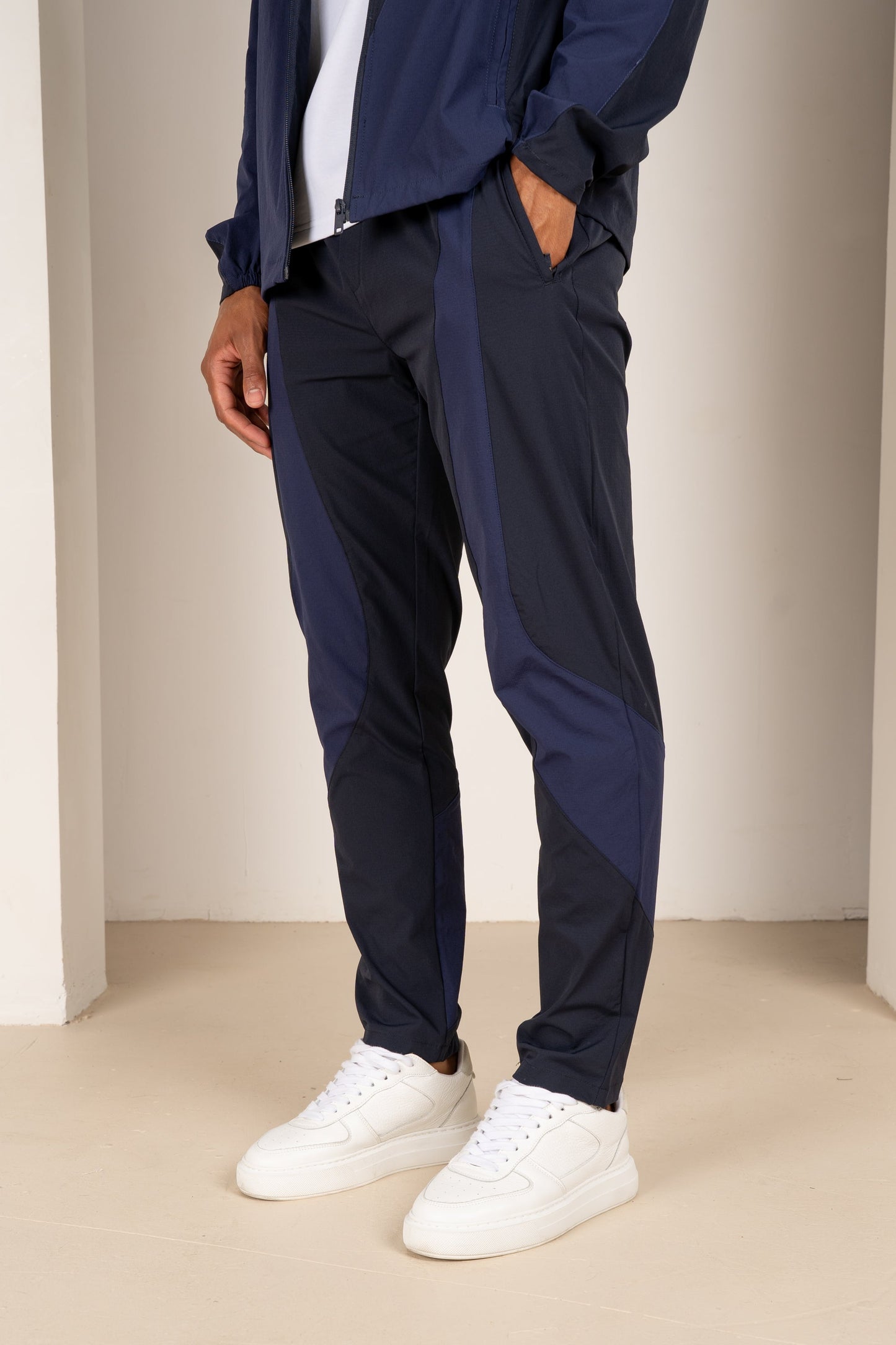 Premium Technical V2 Panelled Jacket - Navy