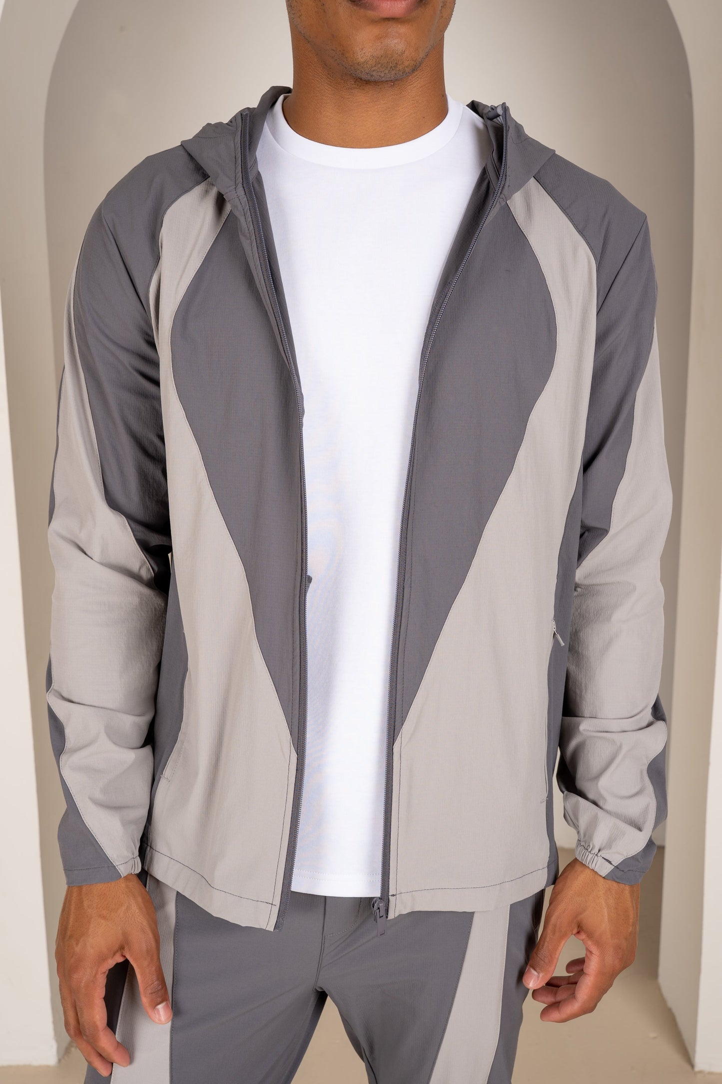 Premium Technical V2 Panelled Pants - Grey