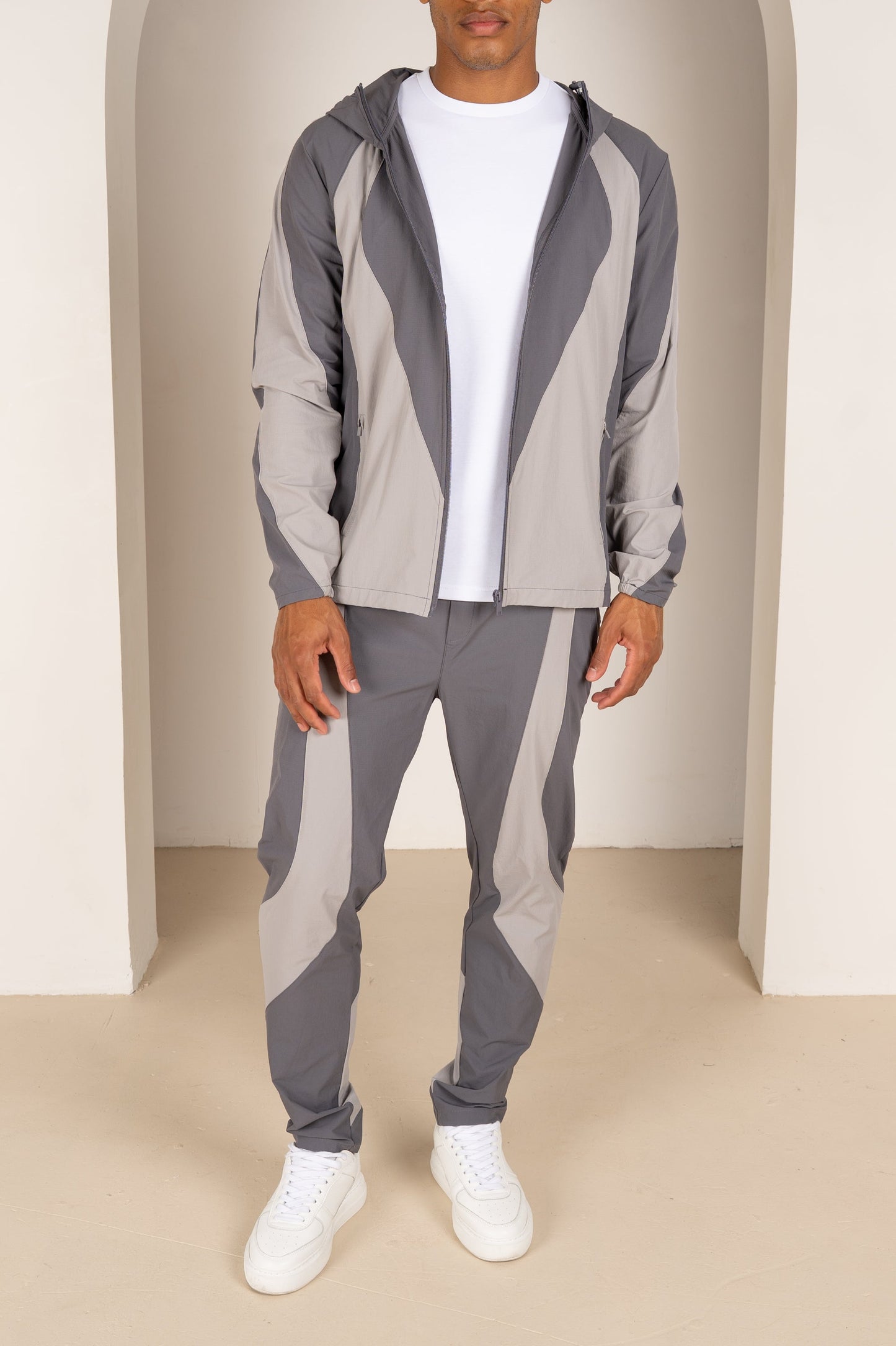 Premium Technical V2 Panelled Jacket - Grey
