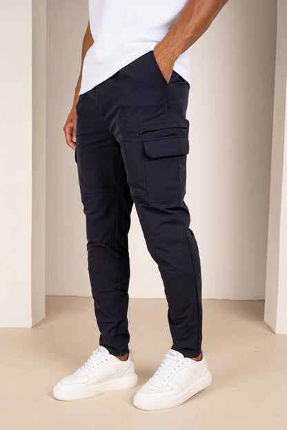Premium Detail Cargo Jacket V2 - Navy