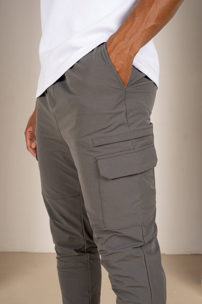 Premium Detail Cargo Jacket V2 - Charcoal