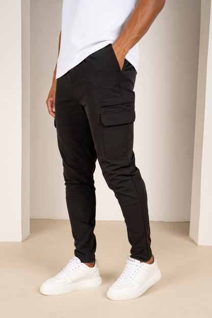 Premium Detail Cargo Jacket V2 - Black