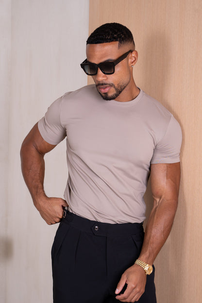 Buckle and Pleat Tailored Trouser - Black