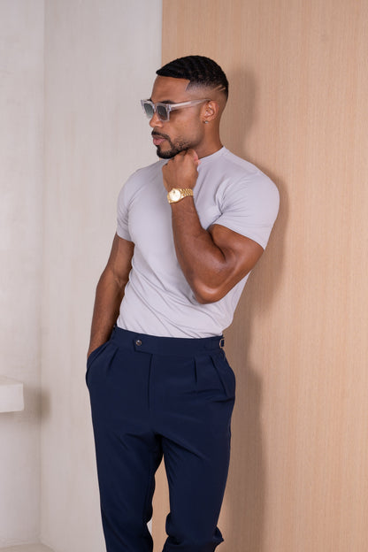 Mercerised Luxe T-Shirt - Grey