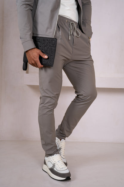 Pinstripe Pants - Grey