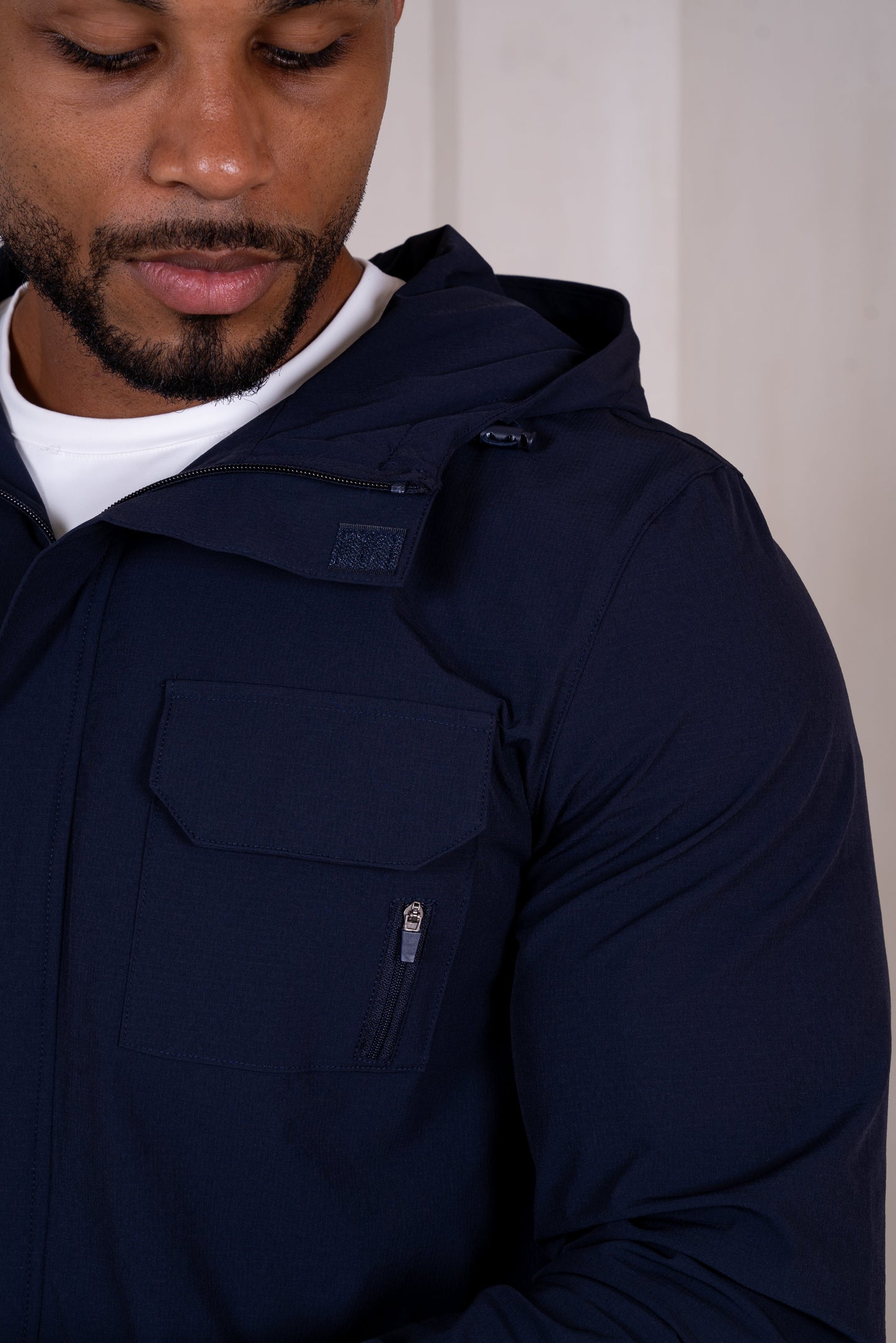Technical V3 Cargo Windbreaker Jacket - Navy