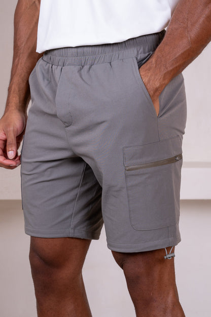 Premium Detail Cargo Shorts V2 - Charcoal