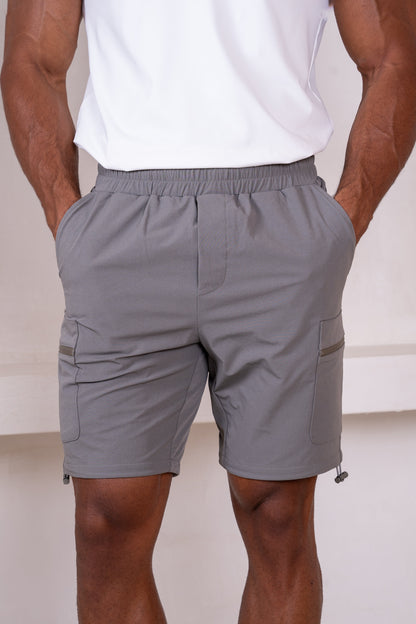 Premium Detail Cargo Shorts V2 - Charcoal