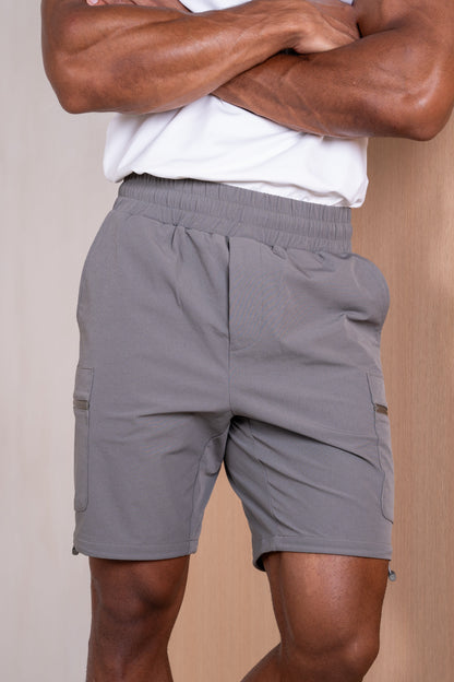 Premium Detail Cargo Shorts V2 - Charcoal