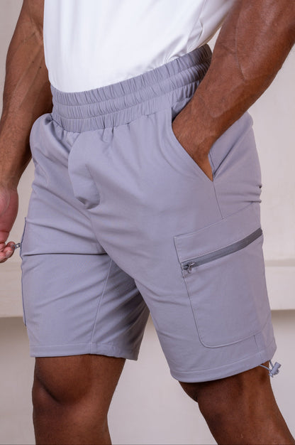 Premium Detail Cargo Shorts V2 - Grey