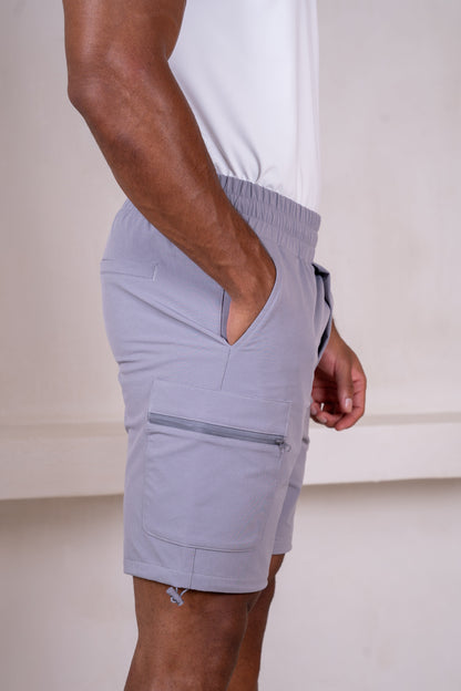 Premium Detail Cargo Shorts V2 - Grey