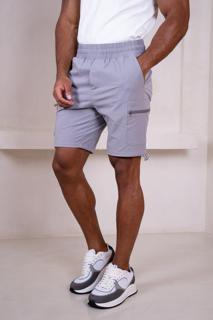 Premium Detail Cargo Shorts V2 - Grey