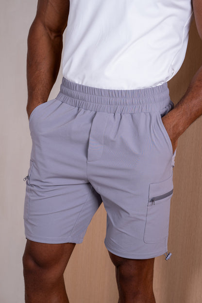 Premium Detail Cargo Shorts V2 - Grey