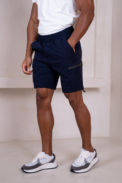 Premium Detail Cargo Shorts V2 - Navy