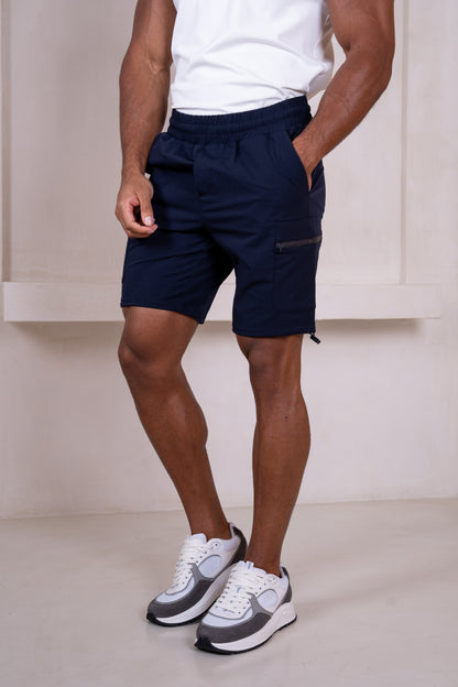 Premium Detail Cargo Shorts V2 - Navy