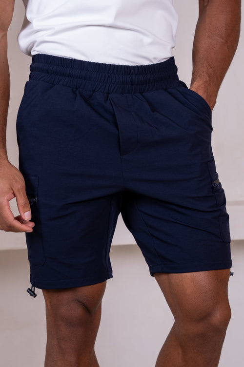 Premium Detail Cargo Shorts V2 - Navy