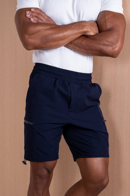 Premium Detail Cargo Shorts V2 - Navy