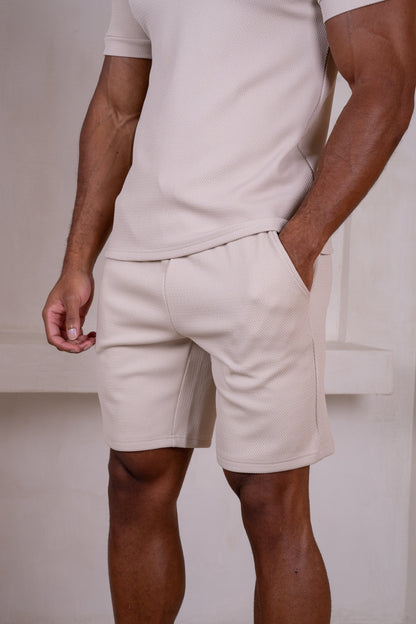 Slim Fit Stretch Short - Taupe