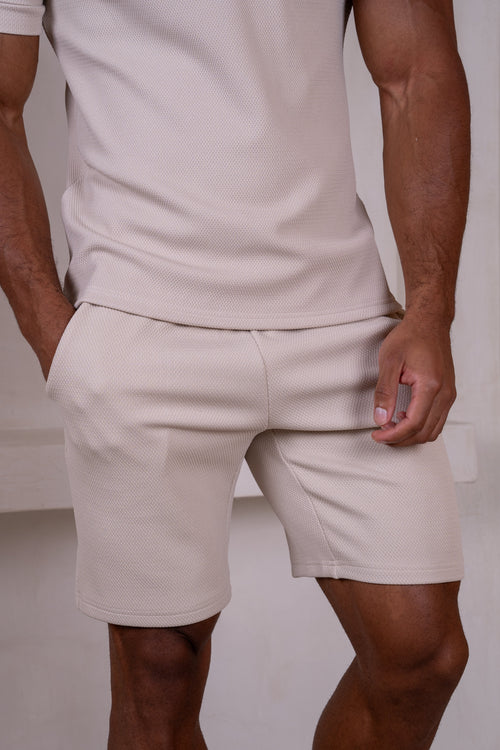Slim Fit Stretch Short - Taupe
