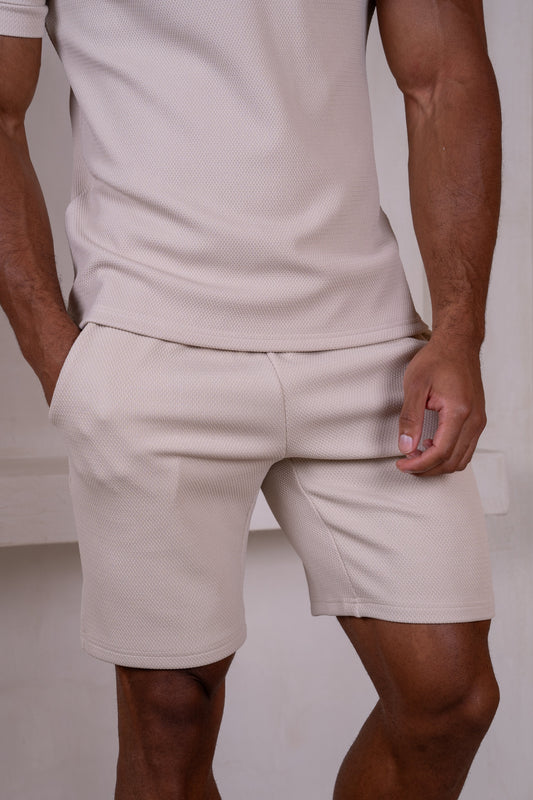 Slim Fit Stretch Short - Taupe