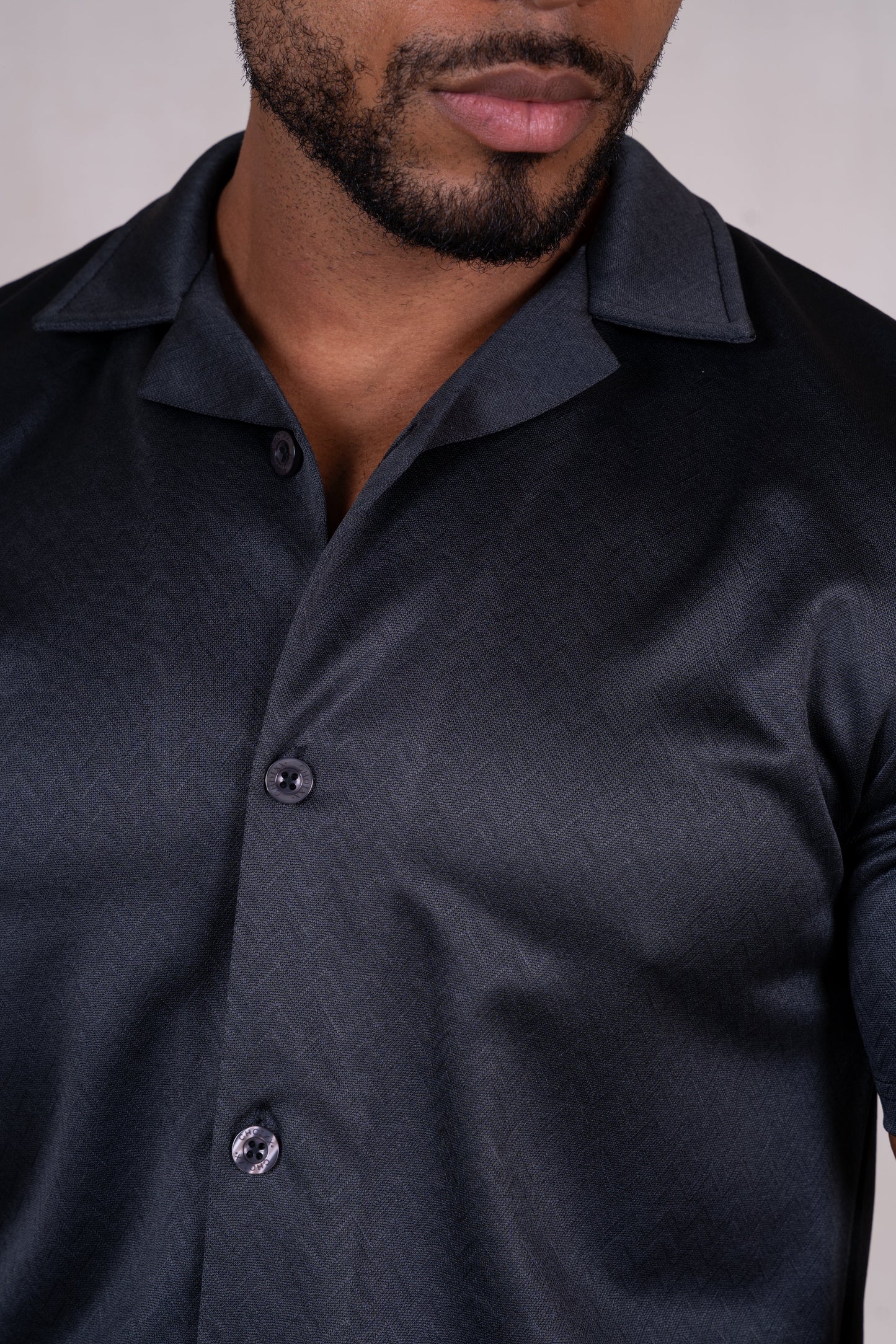 Interlock Resort Shirt - Charcoal