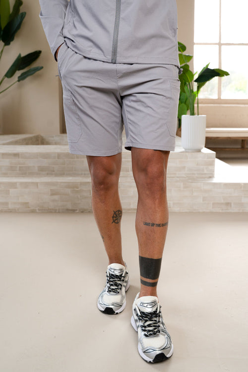 Premium Technical Shorts - Light Grey
