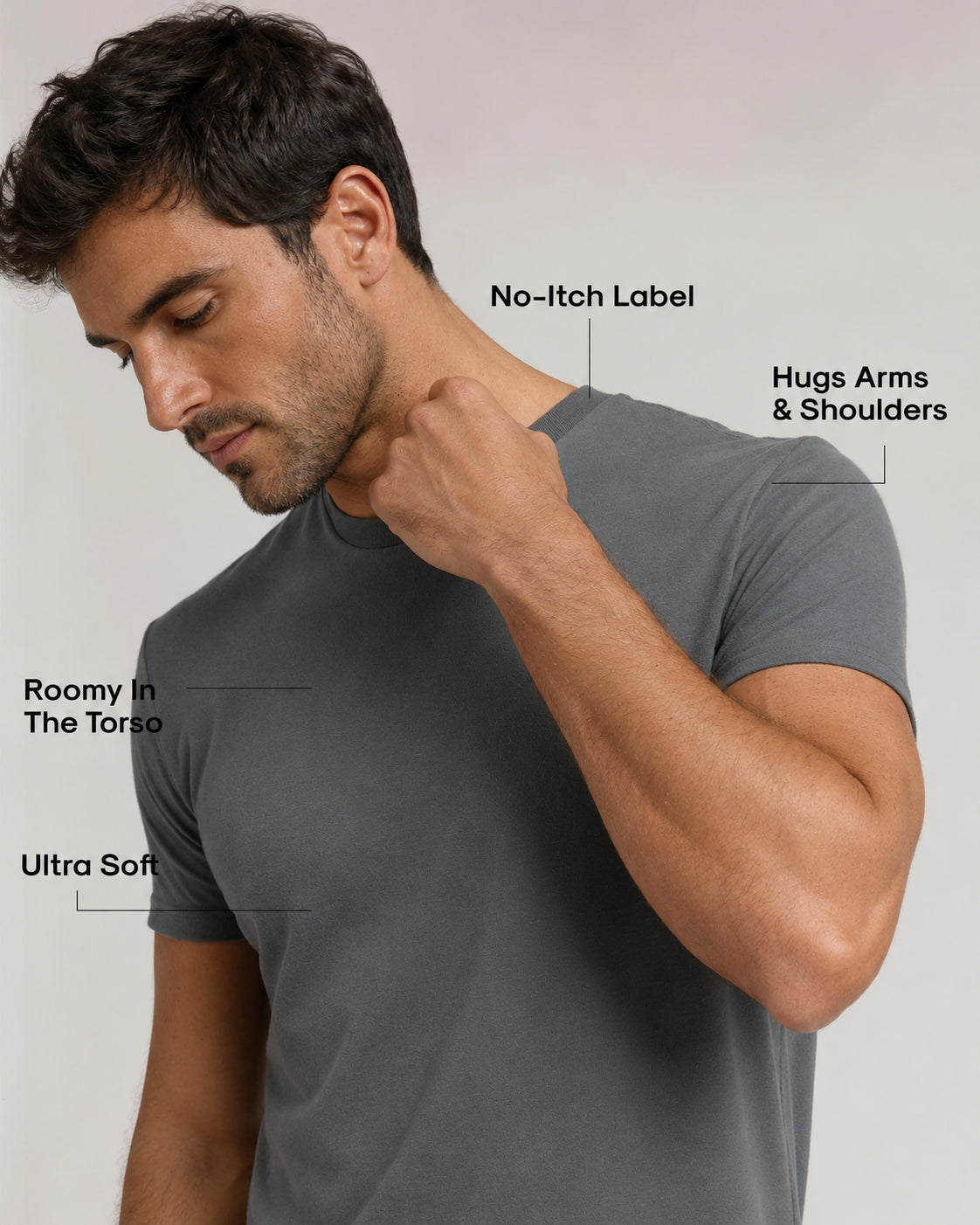 Premium Fitted Crew Neck T-Shirt — 6-Pack | Zorven
