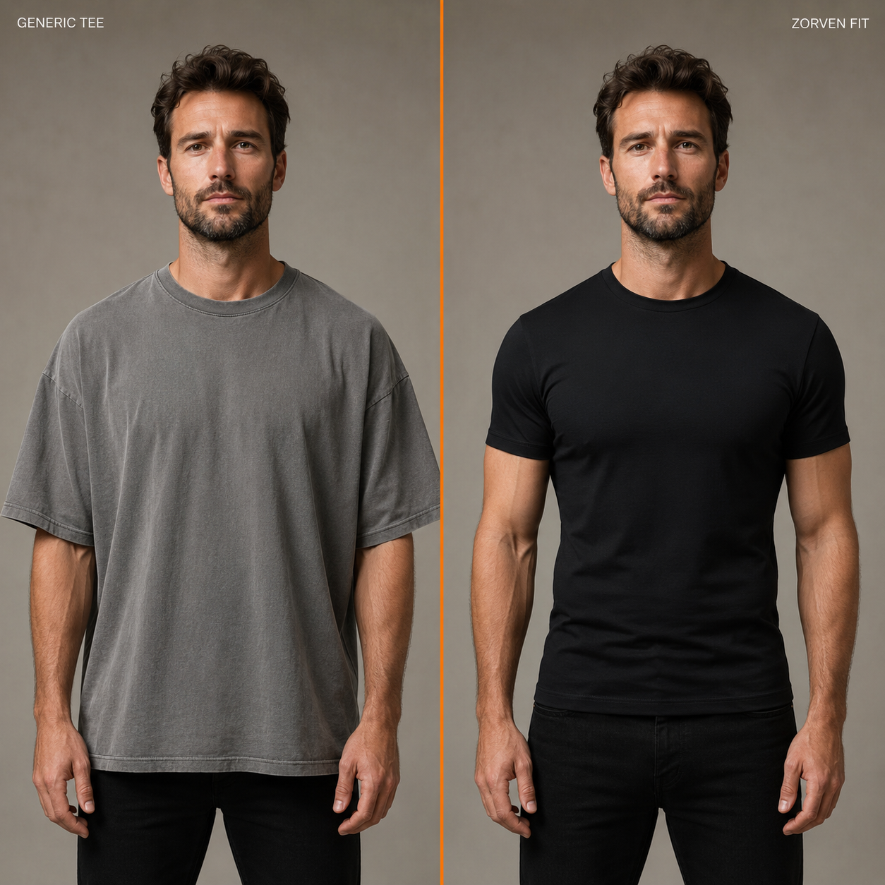 Premium Fitted Crew Neck T-Shirt — 6-Pack | Zorven