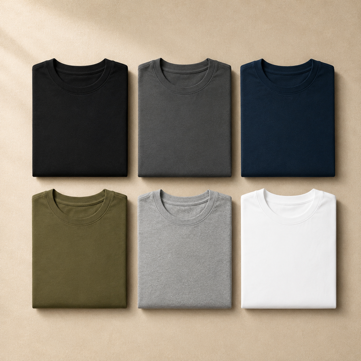 Premium Fitted Crew Neck T-Shirt — 6-Pack | Zorven