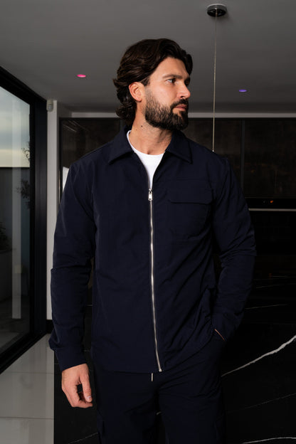 Premium Detail Cargo Jacket V2 - Navy