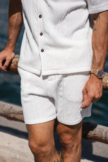 Jacquard Resort Short - Off White