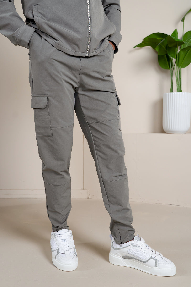 Premium Detail Cargo Jacket V2 - Taupe